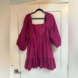 Size L Magenta Mare x Anthropologie dress.